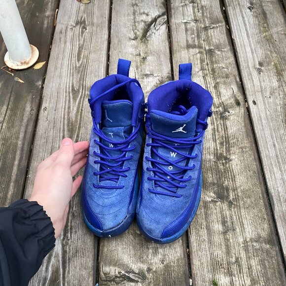 2016 Air Jordan 12 Retro Deep Royal Blue Size 6 Blue - Picture 5 of 9